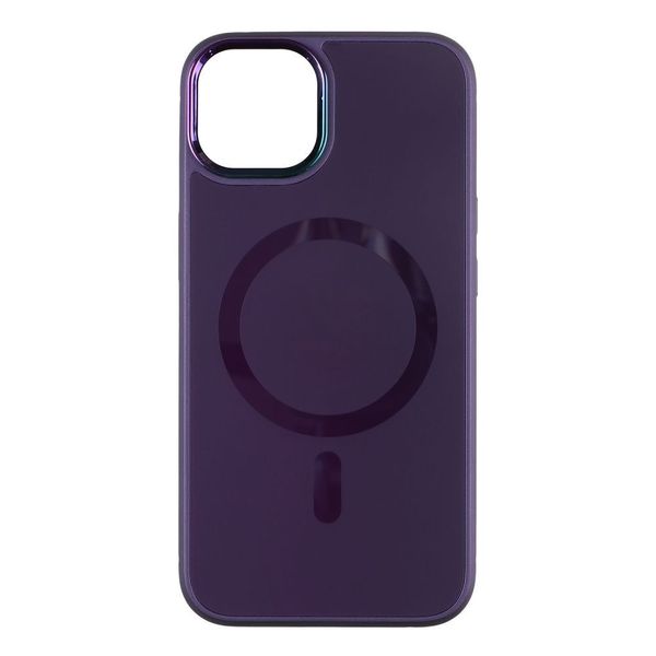 Чохол AG-Glass Chrome Camera with Magsafe для Iphone 14 Колір Purple 31827_2908235 фото