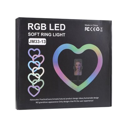 Лампа RGB JM33-13 33cm (Heart Style) Колір Чорний 31537_2906960 фото